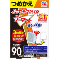 アース製薬 どこでもつかえる　アースノーマット　９０日用つめかえ　蚊取り器　蚊　殺虫剤 １個 （医薬部外品）
