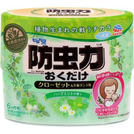 アース製薬 ピレパラアース 防虫力おくだけ 消臭プラス ハーブミントの香り クローゼット 置き型 防虫剤 ３００МＬ