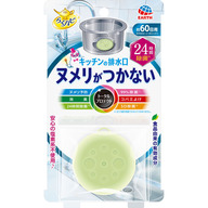 アース製薬 らくハピ キッチンの排水口ヌメリがつかない ２４時間除菌 流し 三角コーナーにも 消臭 １個