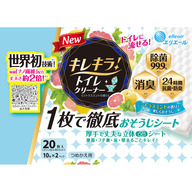 大王製紙 キレキラ！ トイレクリーナー １枚で徹底おそうじシート シトラスミント つめかえ用 １０枚×２Ｐ