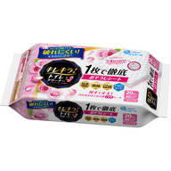 大王製紙 エリエール キレキラ トイレクリーナー １枚で徹底おそうじシート ハッピーローズつめかえ用 １０枚×２Ｐ
