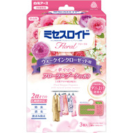 白元アース ミセスロイドフローラルウォークインクローゼット用Ｆ ３個